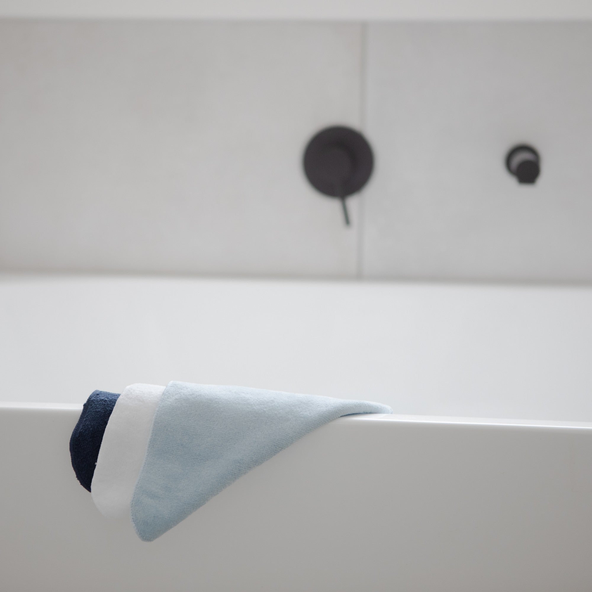 Cotton Facewashers / Reusable Wipes - 6 Pack - BLUES