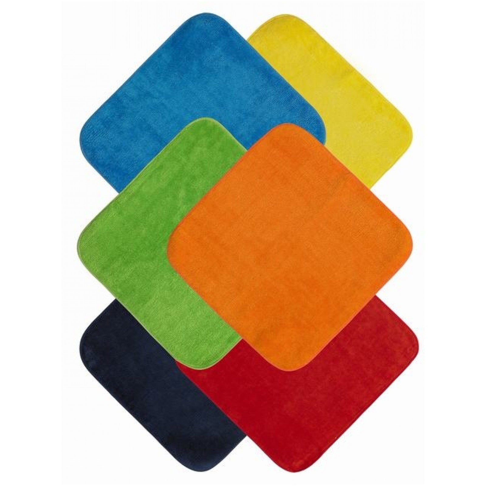 Cotton Facewashers / Reusable Wipes - 6 Pack - BRIGHTS