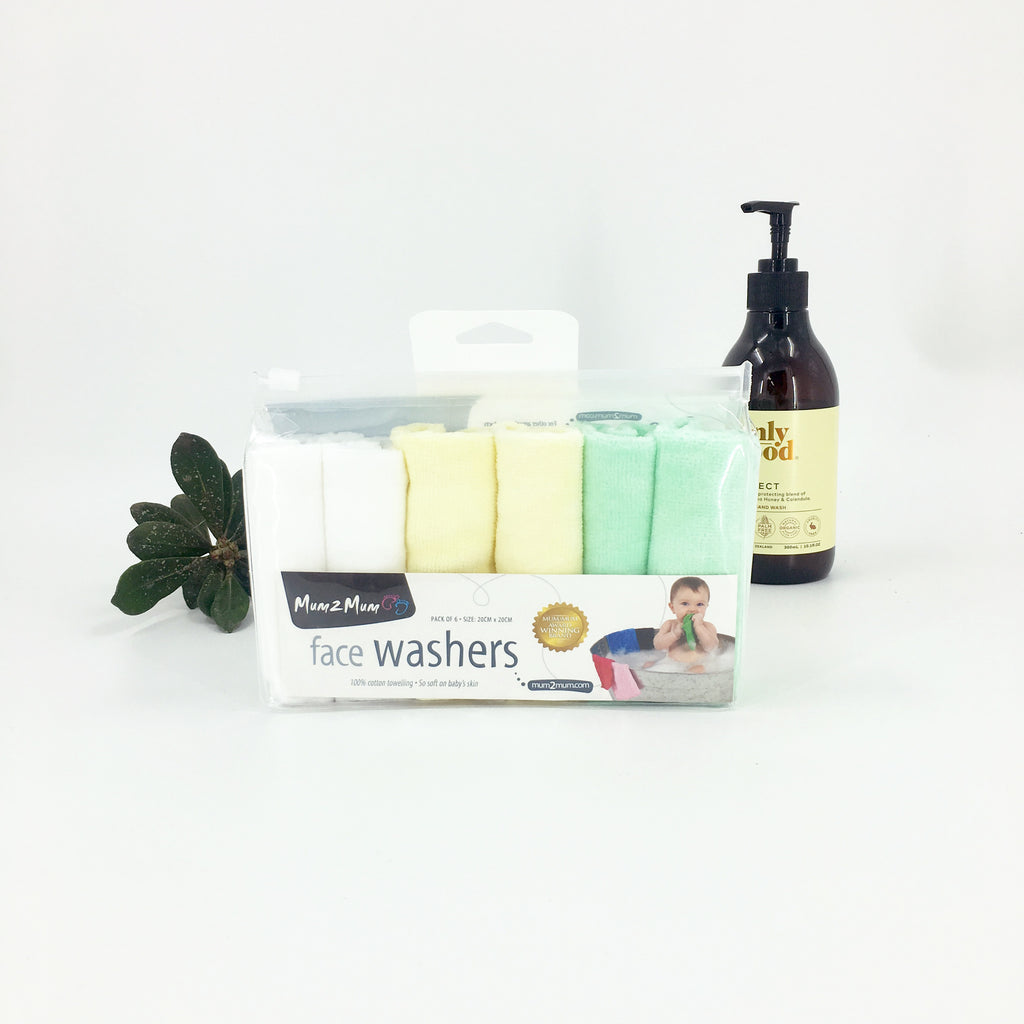 Nettoyants pour le visage en coton - Paquet de six - 6 variétés
