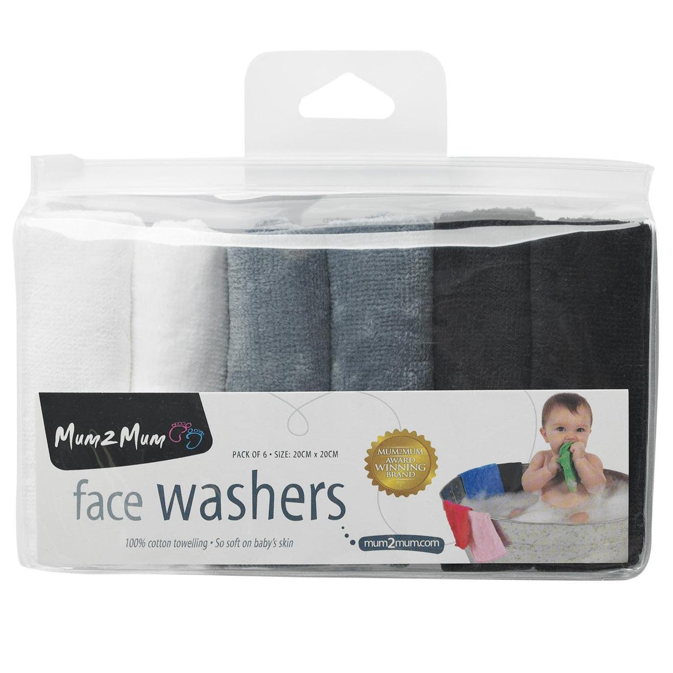 Nettoyants pour le visage en coton - Paquet de six - 6 variétés