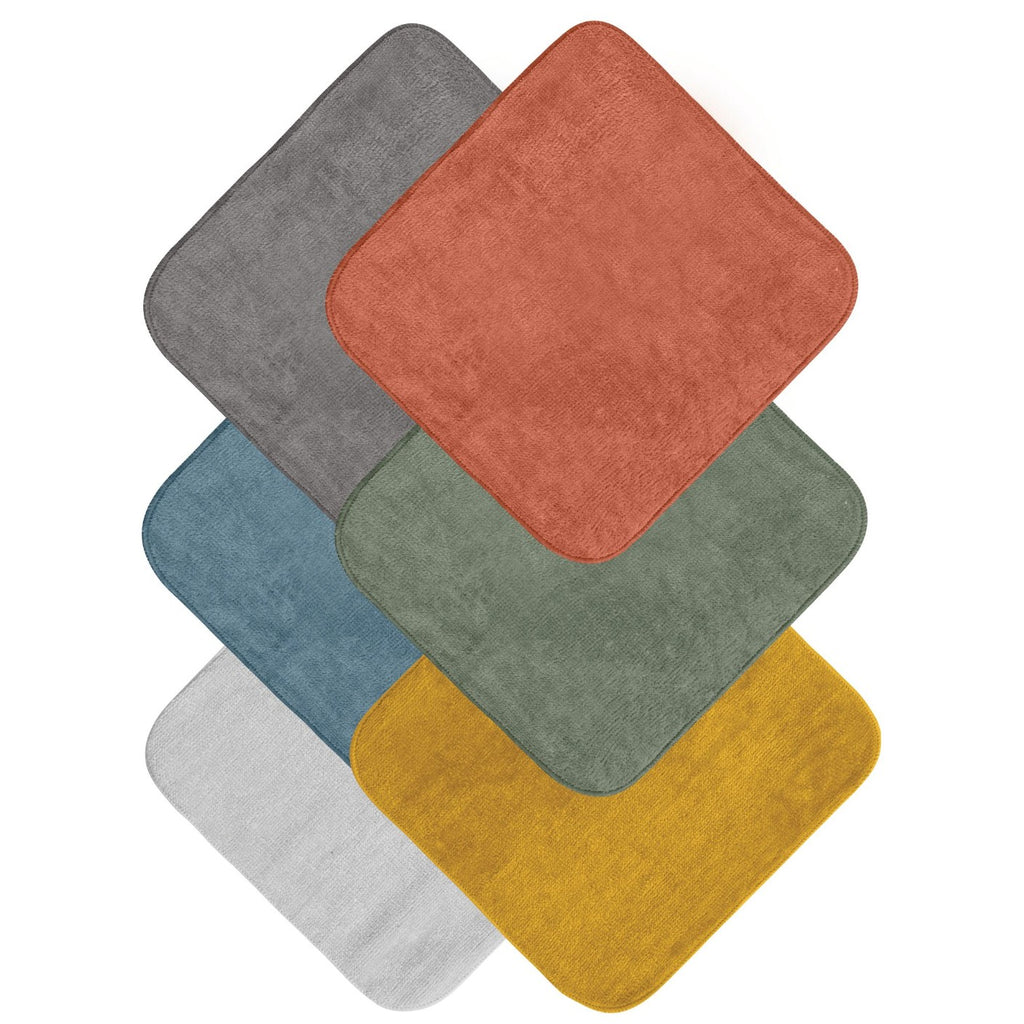 Mum 2 Mum Cotton Facewashers / Reusable Wipes - 6 Pack - EARTH TONES