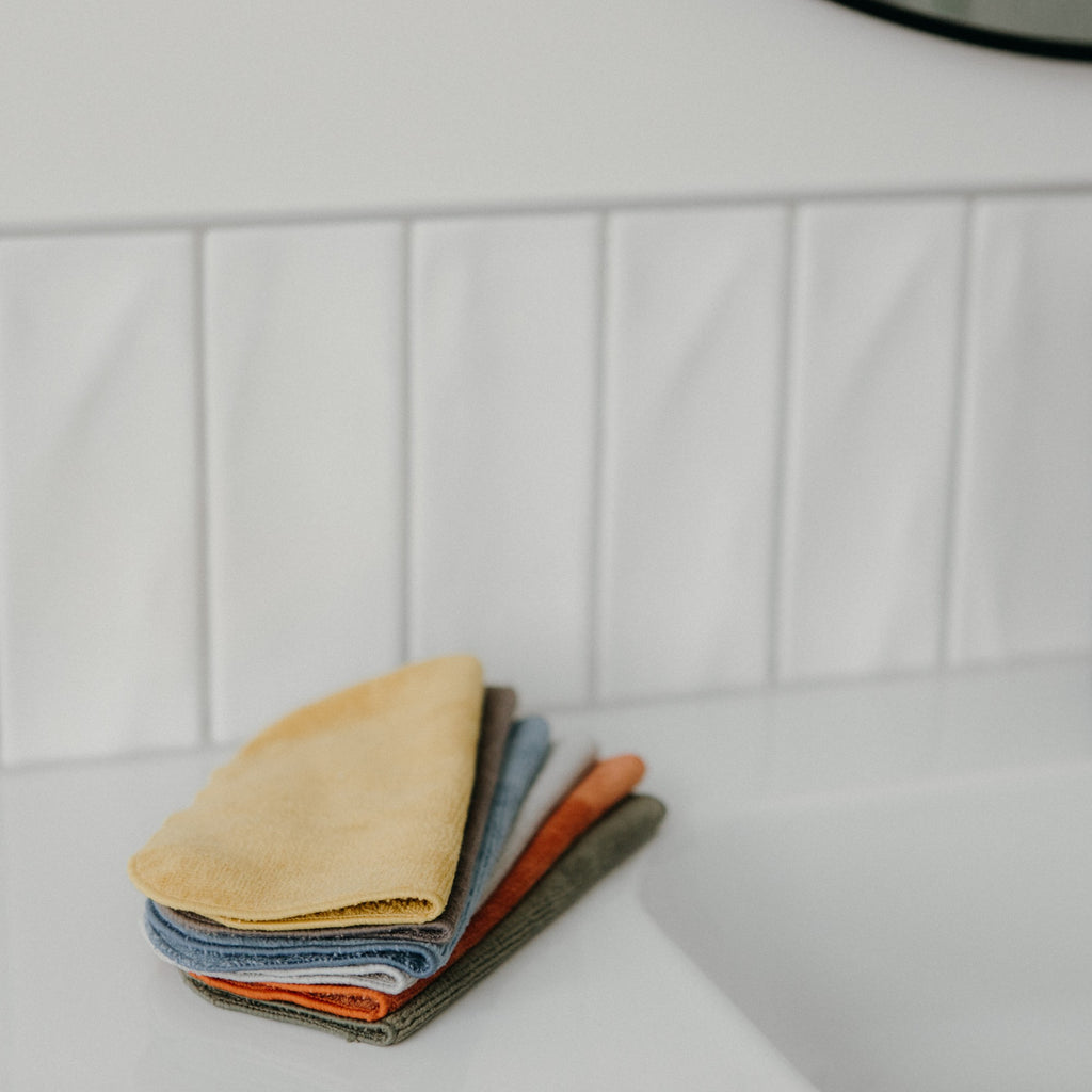 Mum 2 Mum Cotton Facewashers / Reusable Wipes - 6 Pack - EARTH TONES