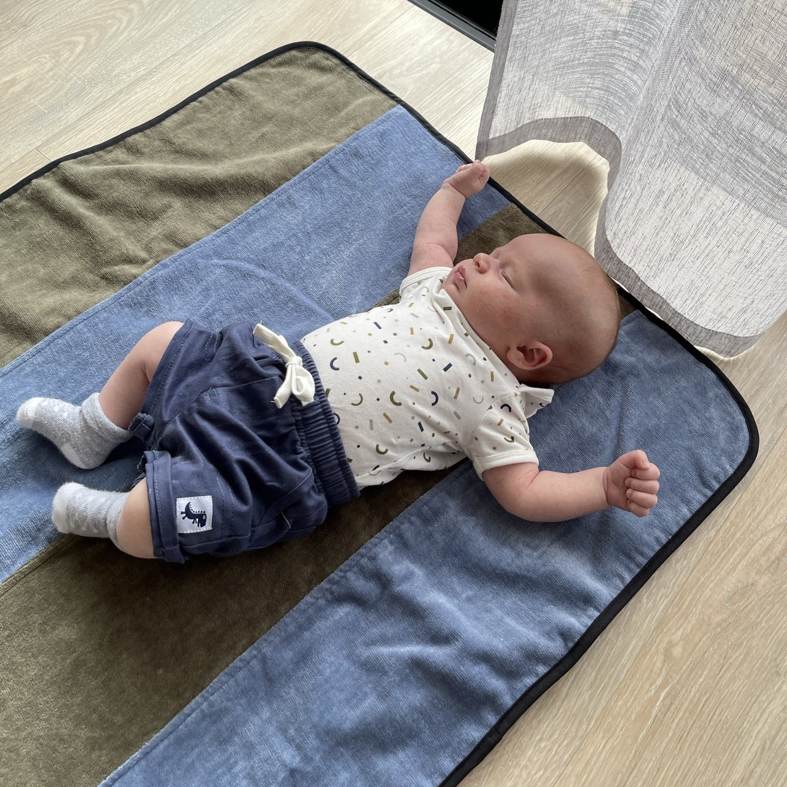 Mum 2 Mum Changing Mat / Playmat - Mint Green and Grey