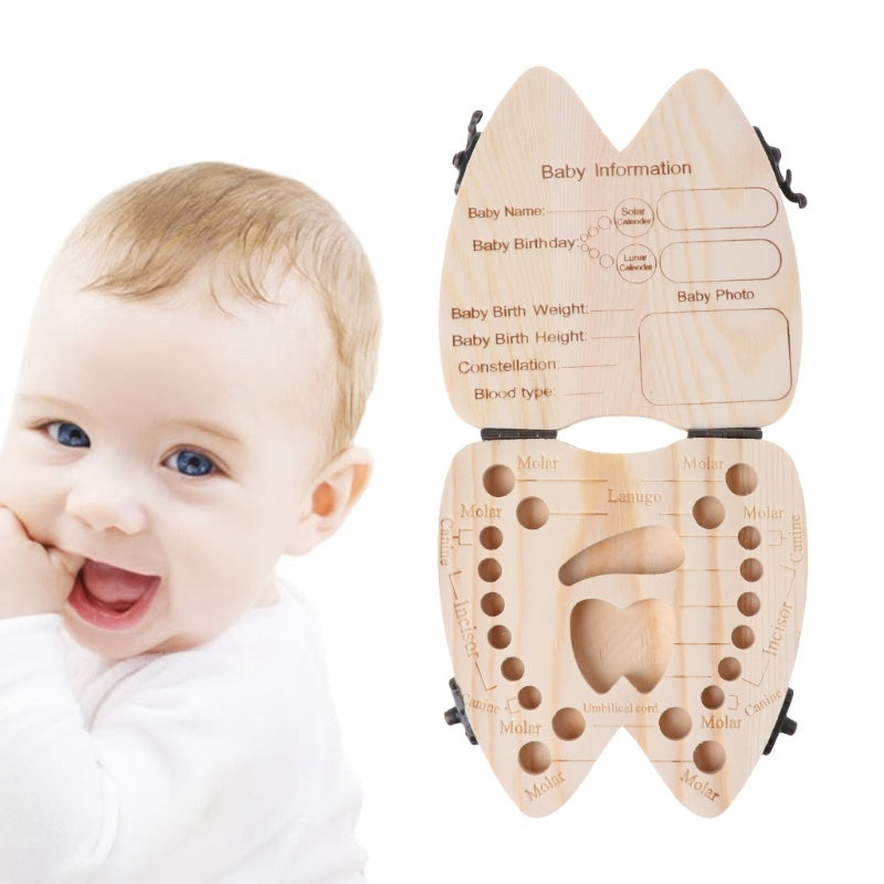 Wooden Baby Tooth Box