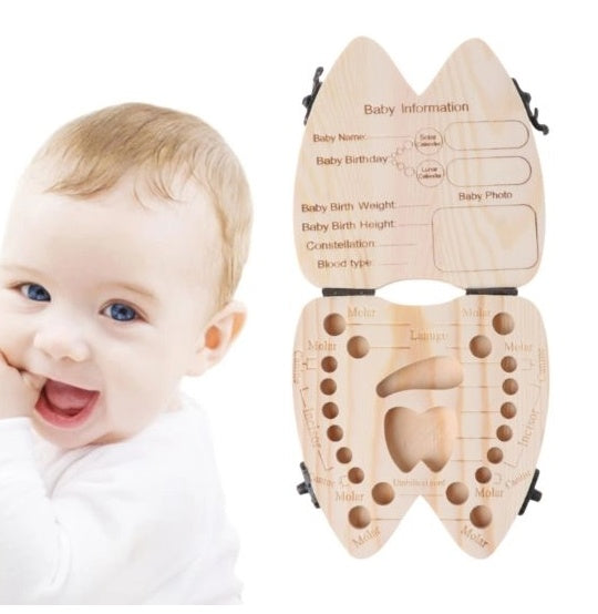 Wooden Baby Tooth Box
