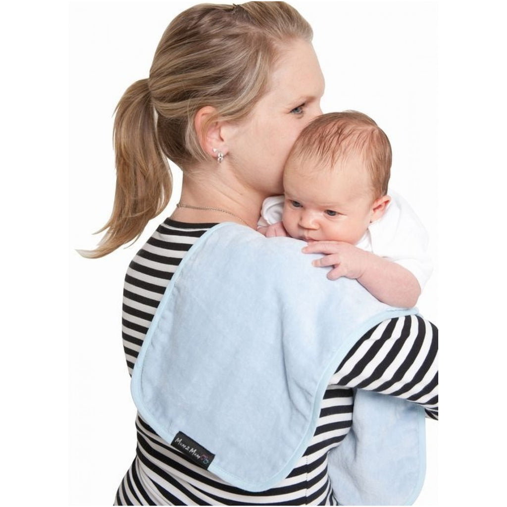 Mum 2 Mum Super Soft Burp Cloth - Baby Blue