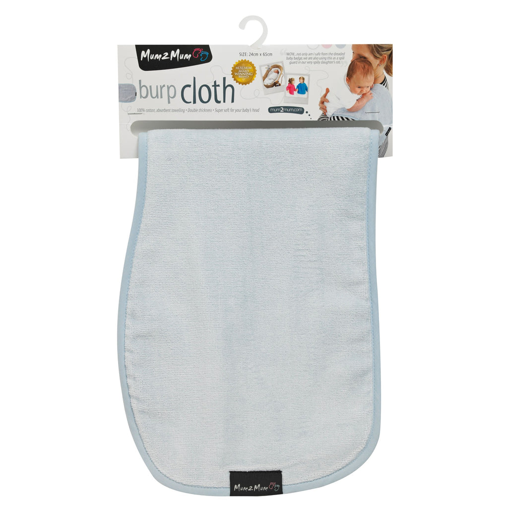 Mum 2 Mum Super Soft Burp Cloth - Baby Blue