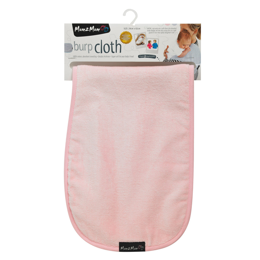 Mum 2 Mum Super Soft Burp Cloth - Baby Pink