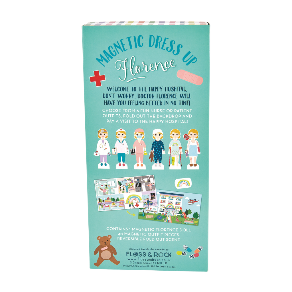 Wooden Magnetic Dress Up Doll - Hospital - Florence