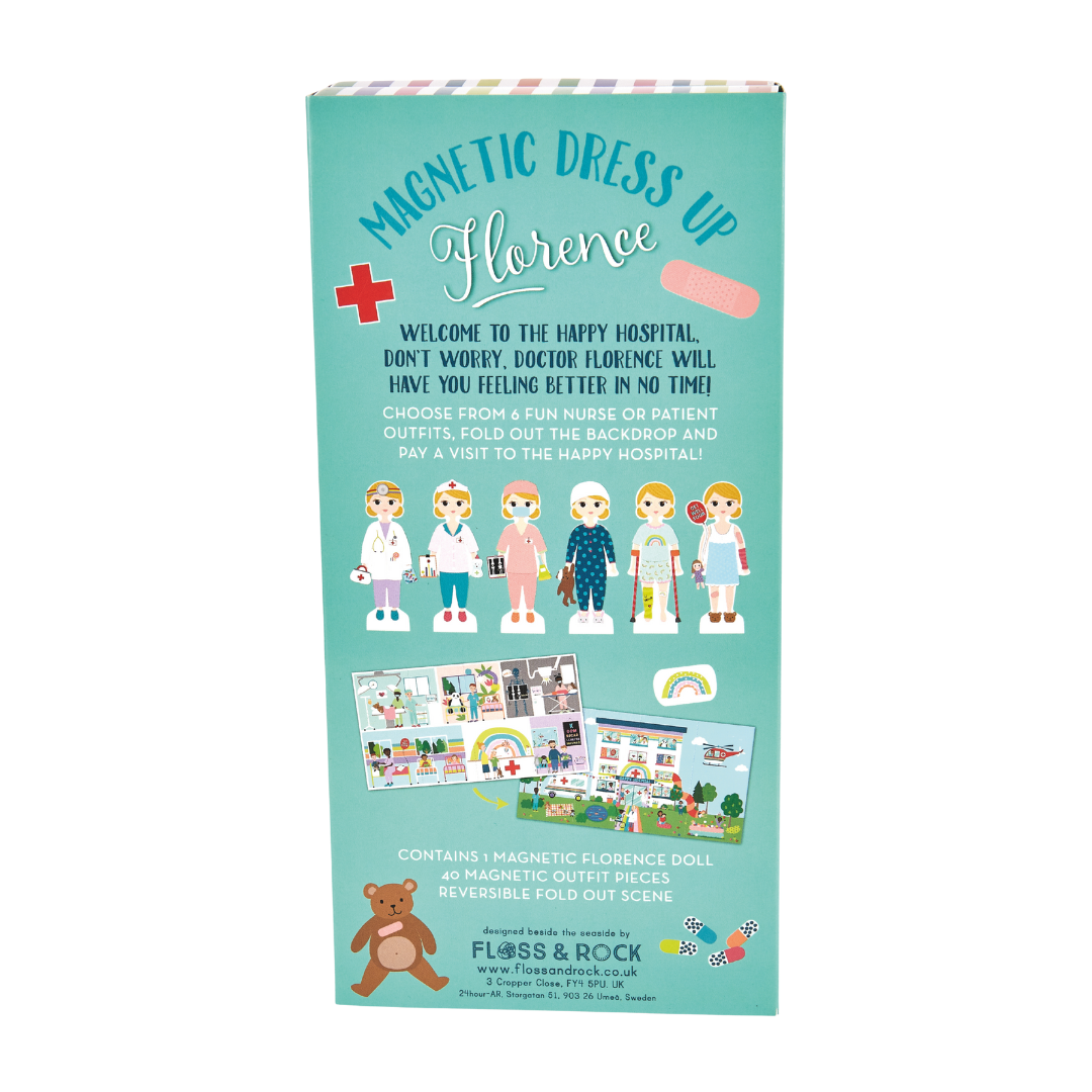 Wooden Magnetic Dress Up Doll - Hospital - Florence