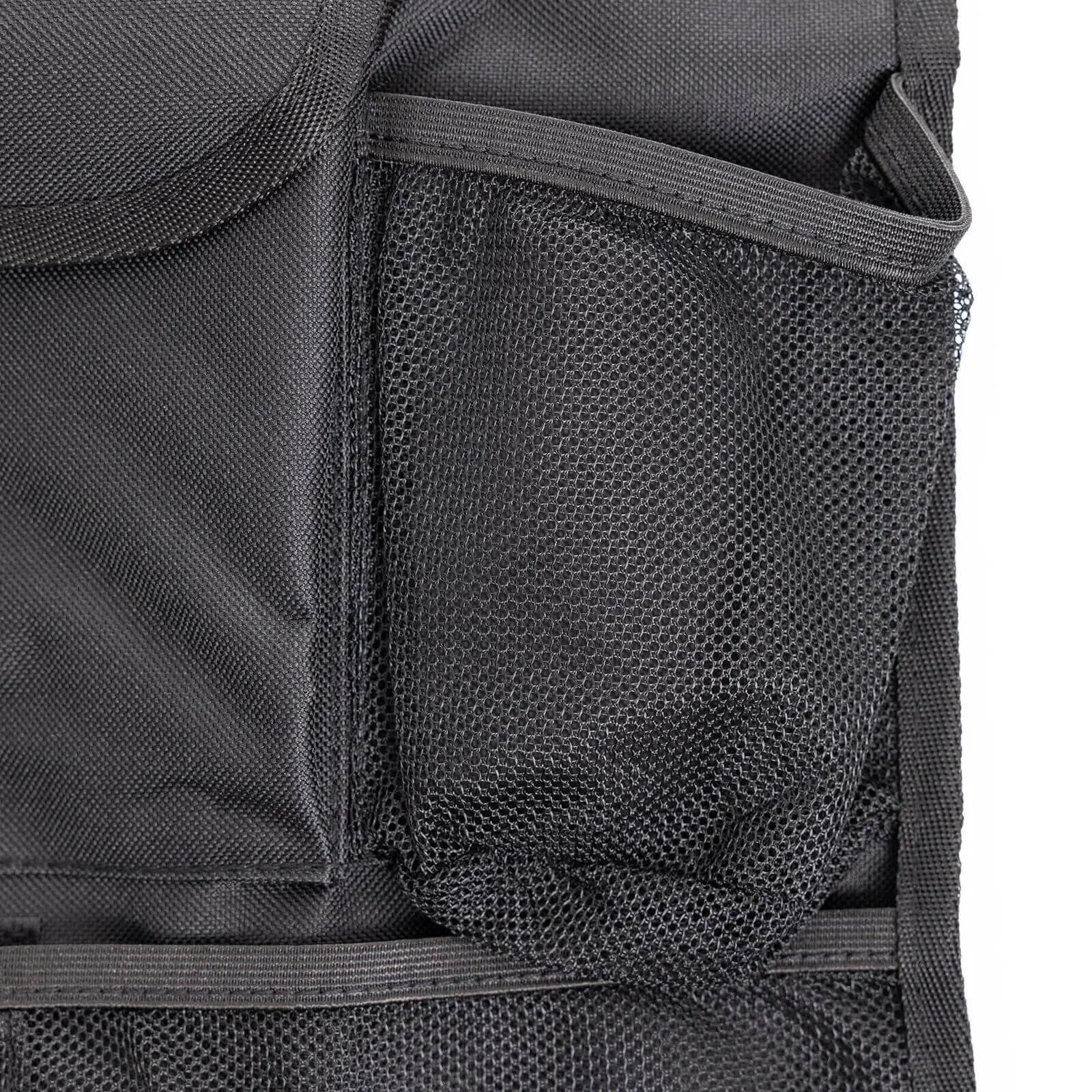 Plain Car Back Seat Organiser - Black