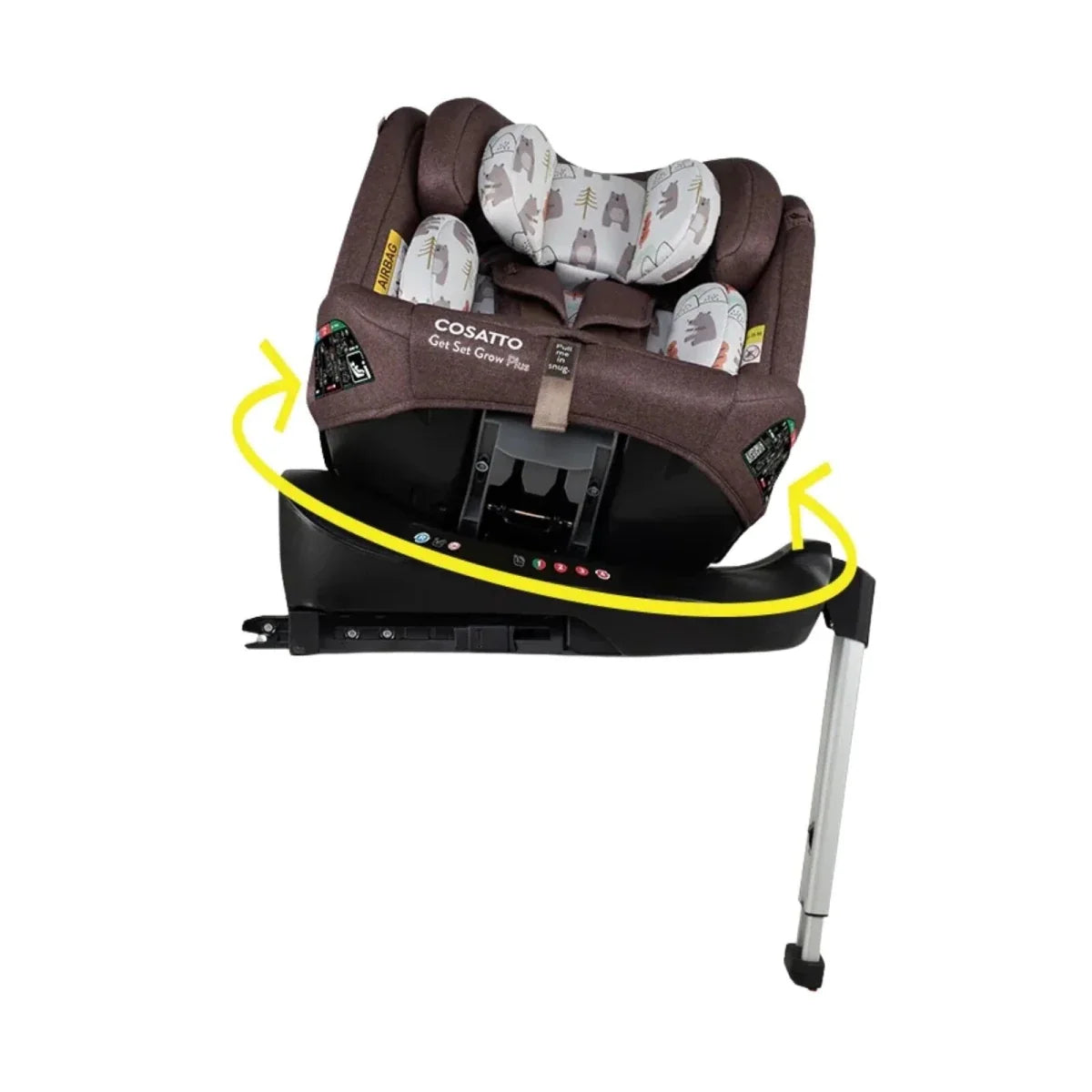 Cosatto Get Set Grow Plus i-Size Group 0+/1/2/3 360 Car Seat - Bear Hug