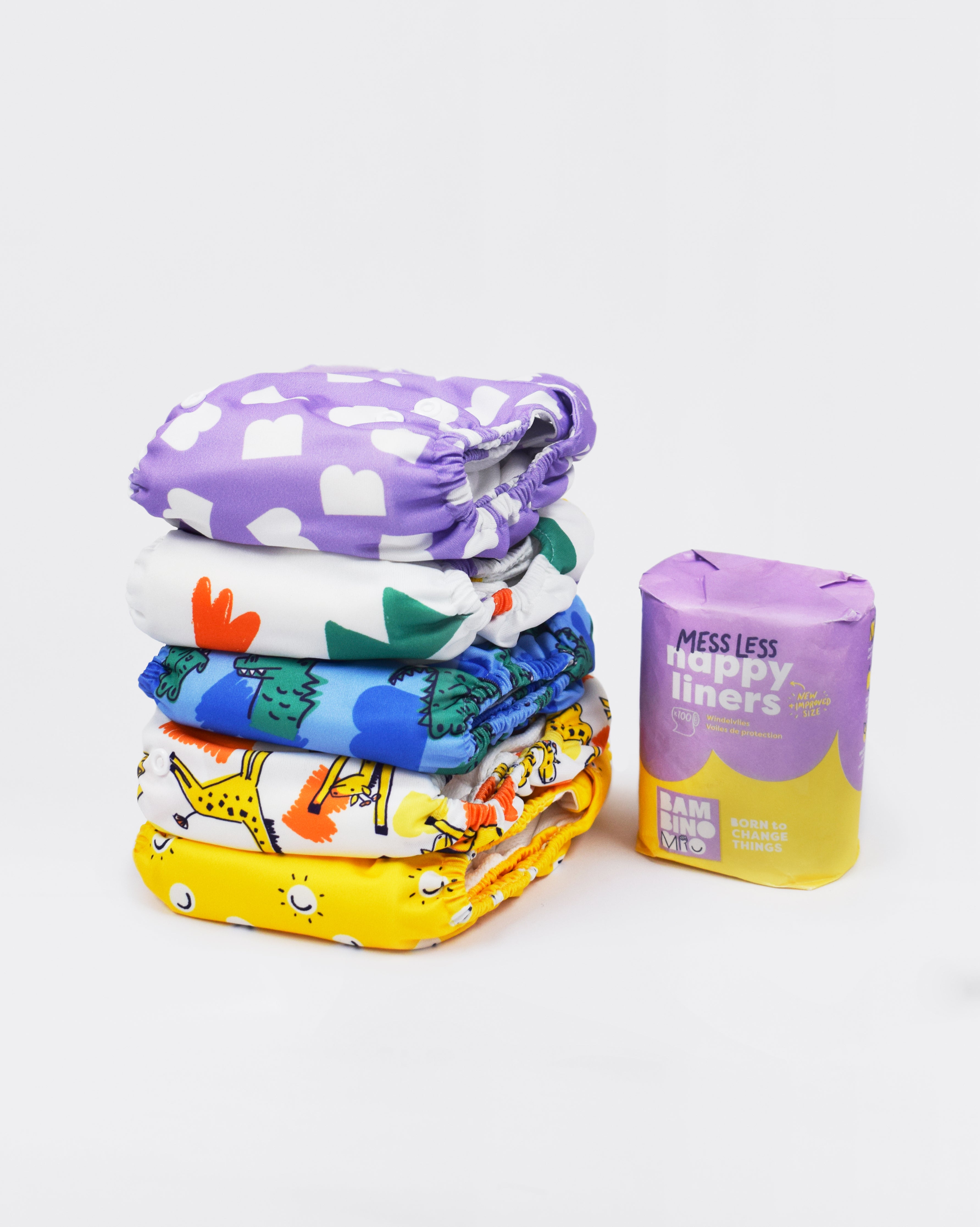 The Revolutionary Give-it-a-go - 5 Nappy Bundle