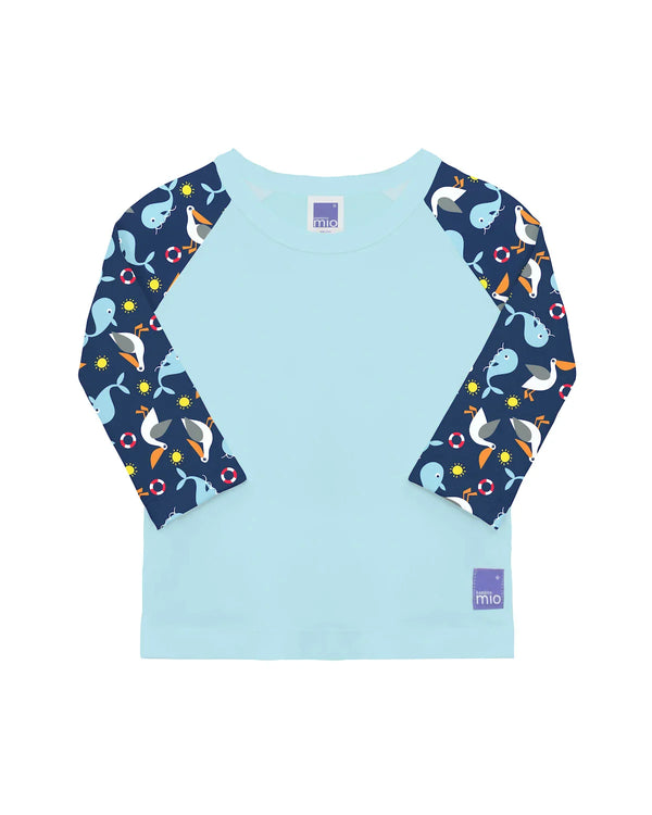 Bambino Mio UPF 40+ Soft and Gentle Protective Swim Rash Vest - Nautical
