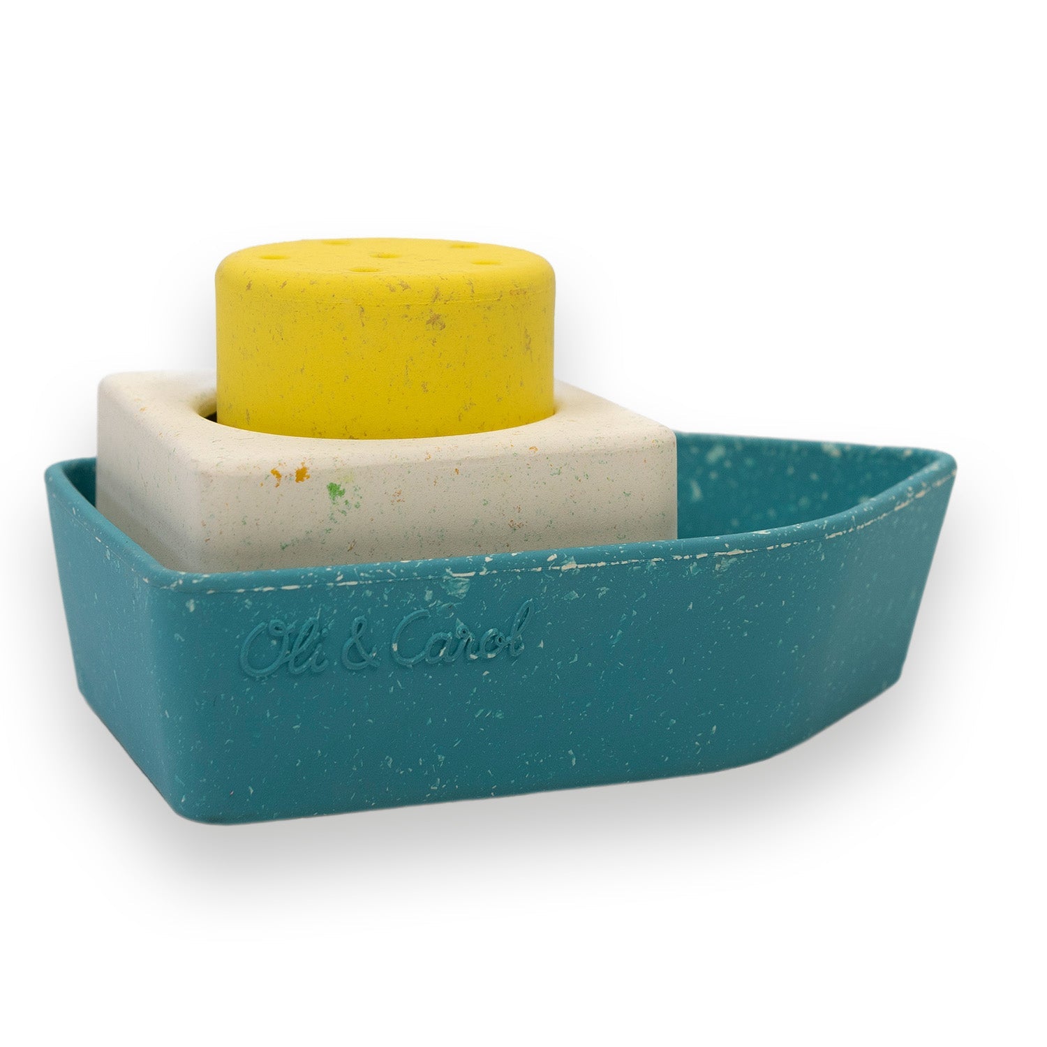 Oli & Carol Upcycled Boat Bath Toy - Yellow