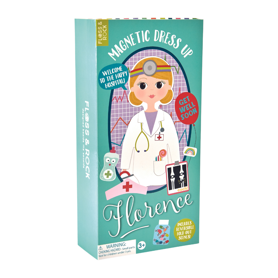 Wooden Magnetic Dress Up Doll - Hospital - Florence