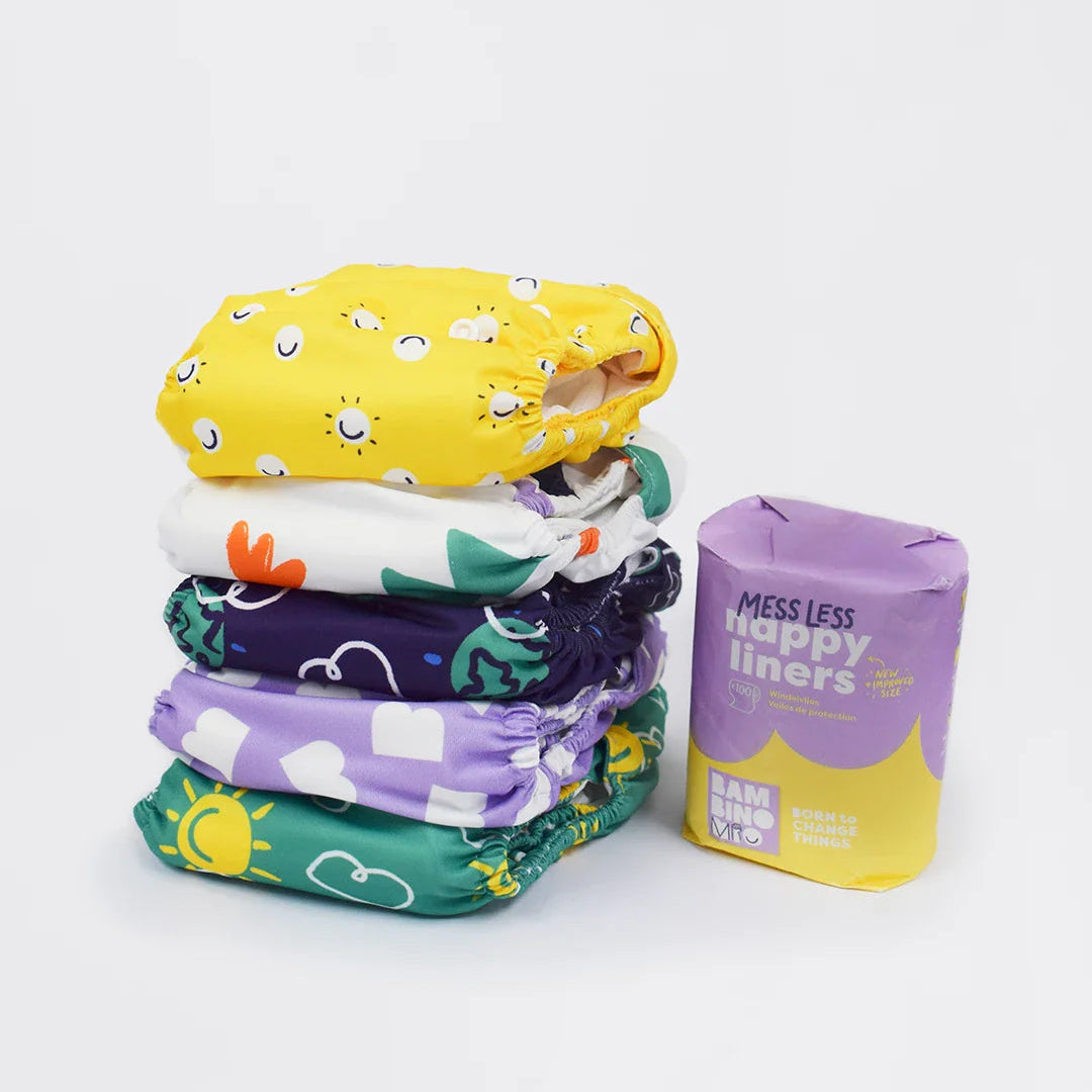 The Revolutionary Give-it-a-go - 5 Nappy Bundle