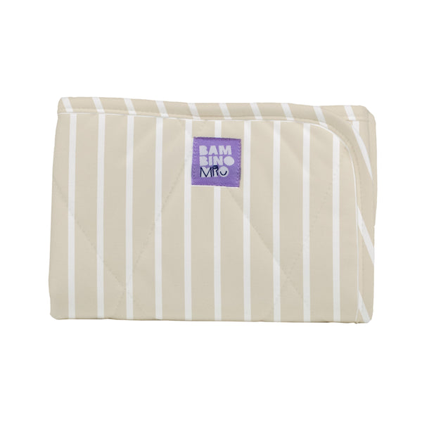 Bambino Mio On-The-Move Baby Changing Mat - Neutral Stripe