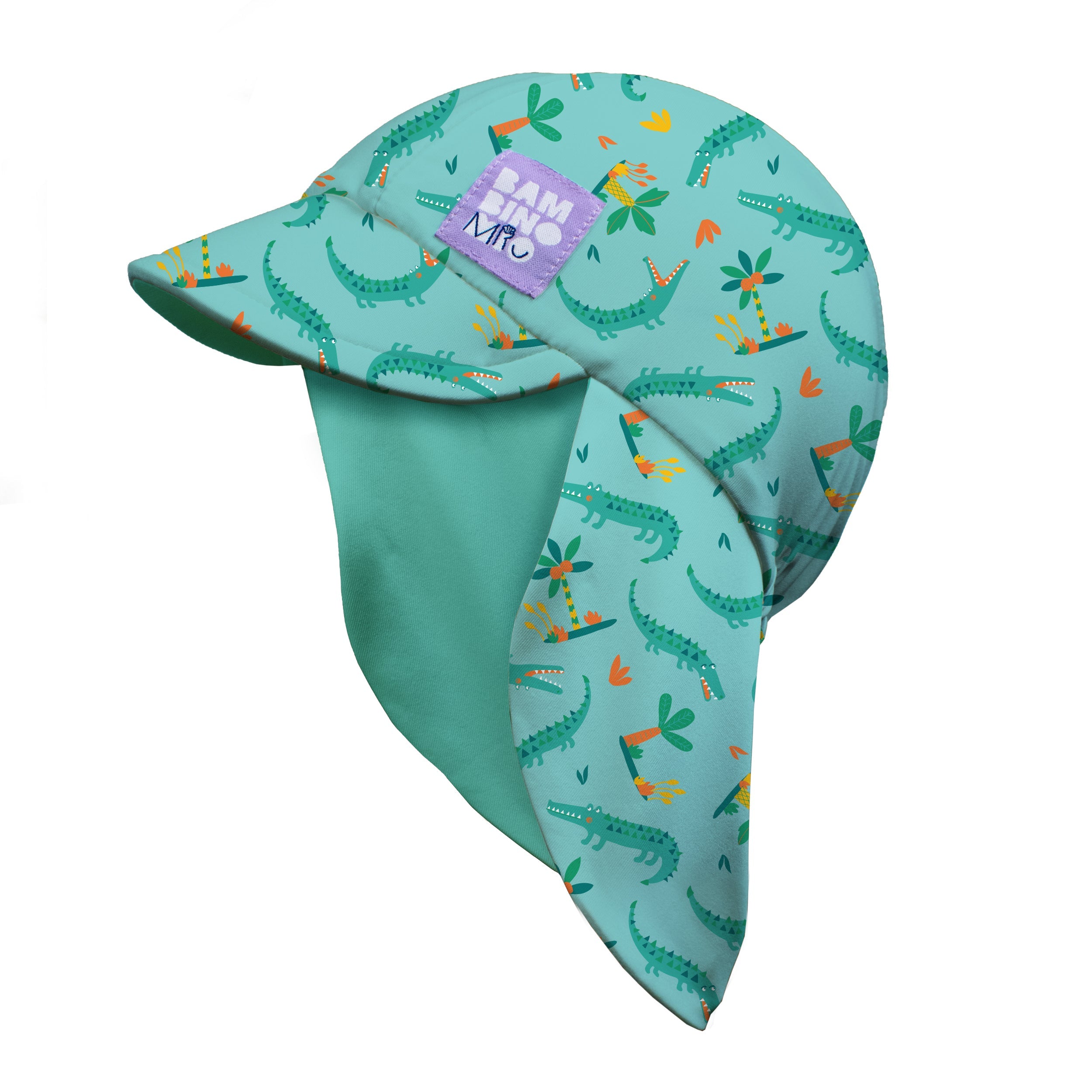 Bambino Mio UPF 40+ Reversible Swim Hat for Babies and Toddlers - Crafty Croc