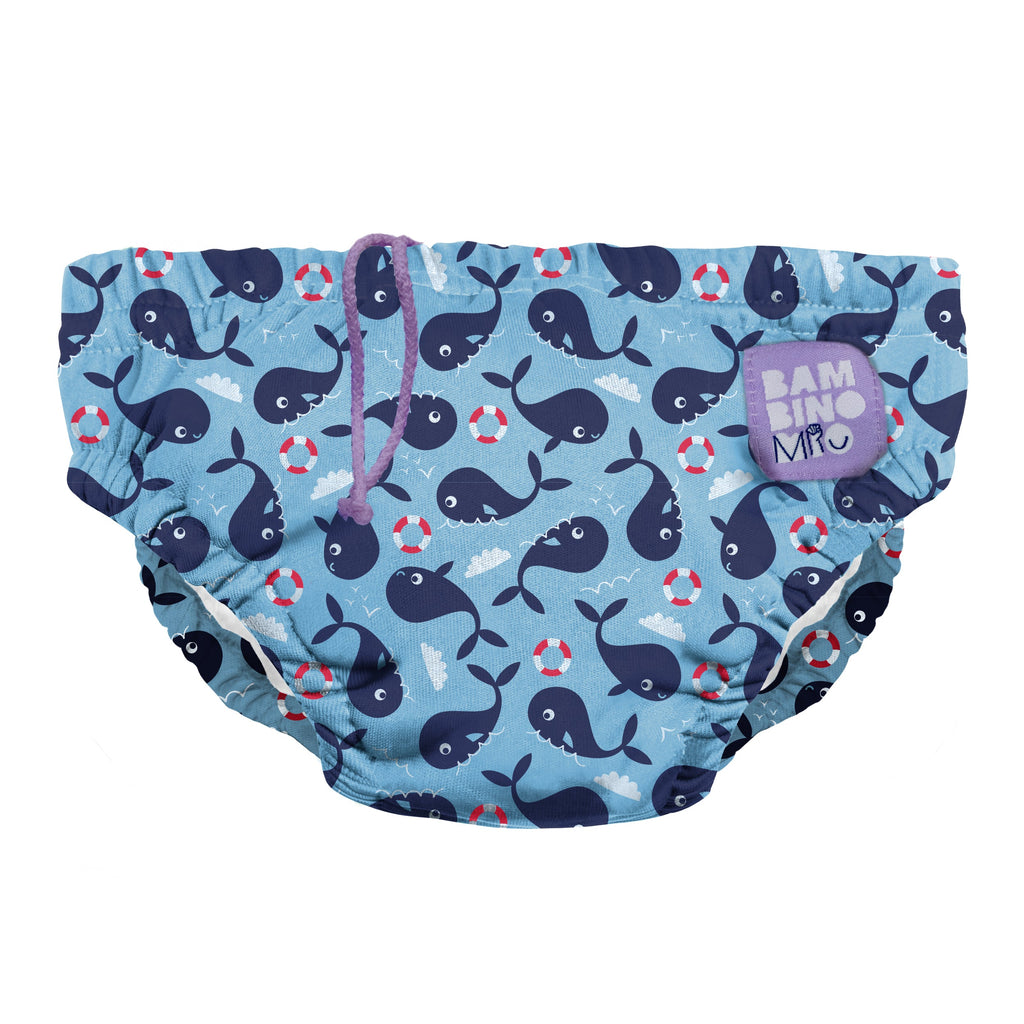 Bambino Mio Reusable Swim Nappy - Blue Whale