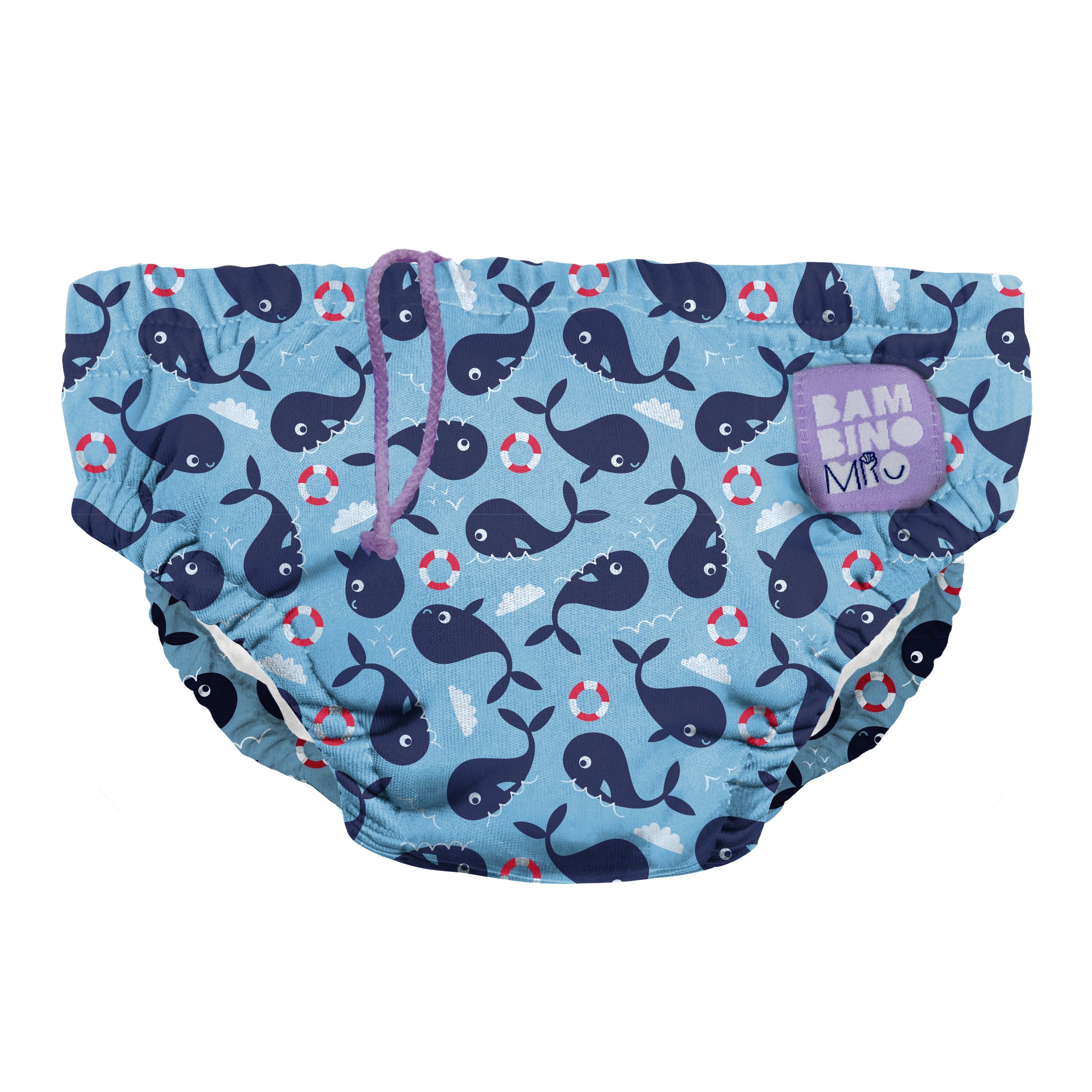 Bambino Mio Reusable Swim Nappy - Blue Whale
