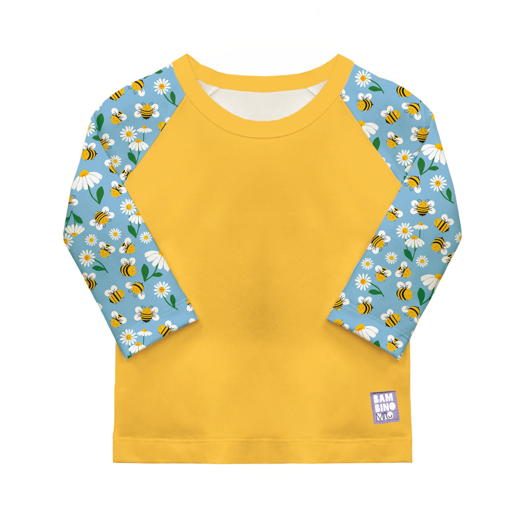 Bambino Mio UPF 40+ Soft and Gentle Protective Swim Rash Vest - Busy Bees
