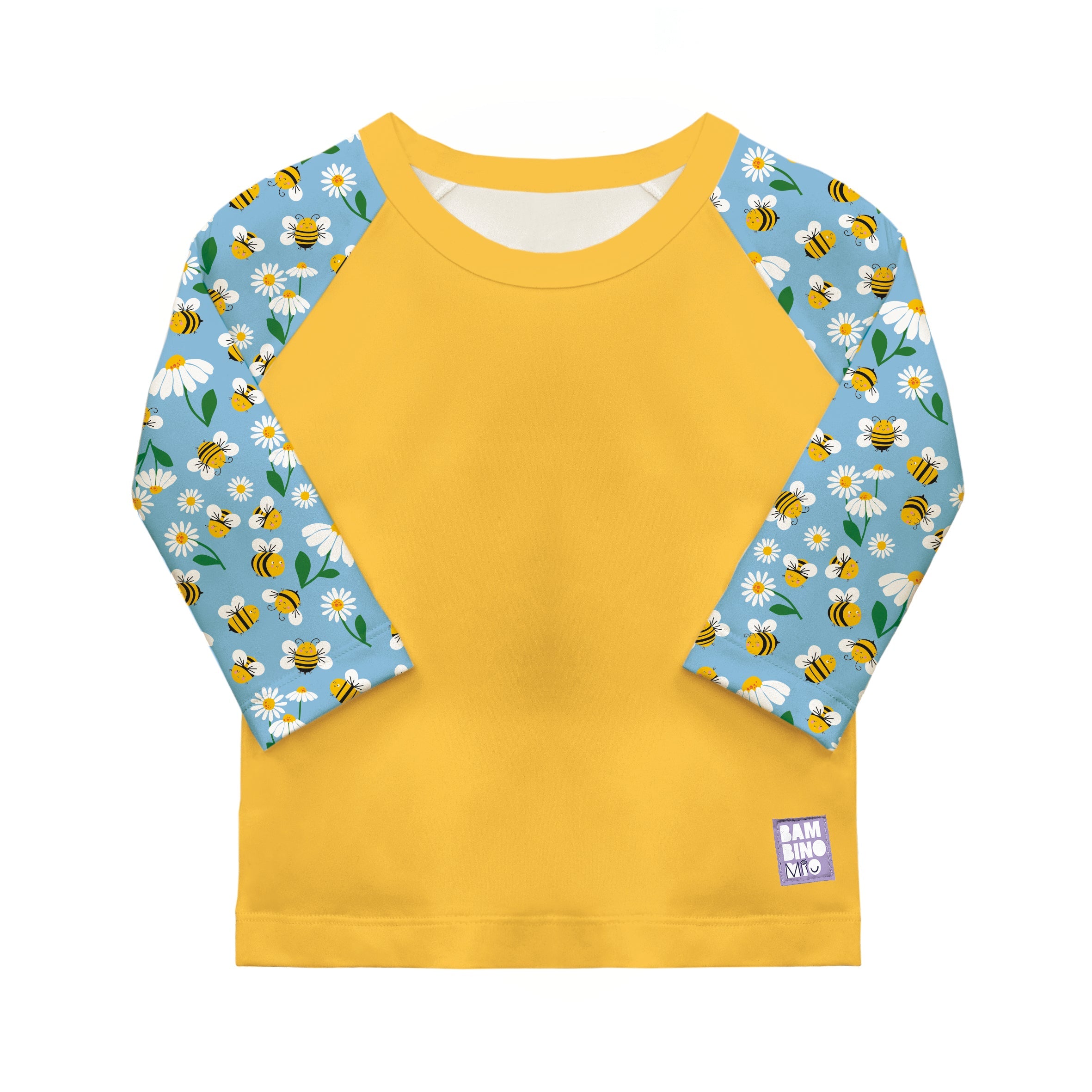 Bambino Mio UPF 40+ Soft and Gentle Protective Swim Rash Vest - Busy Bees