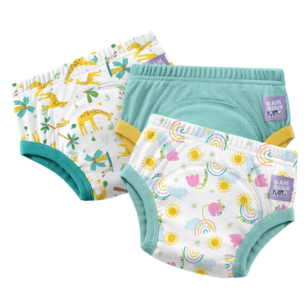Bambino Mio 3 Pack Reusable Potty Training Pants - Blue Skies - Elite Design