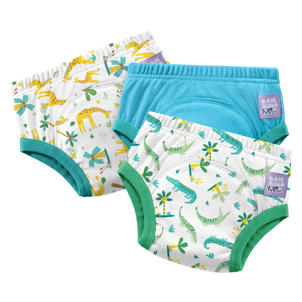 Bambino Mio 3 Pack Reusable Potty Training Pants - Wild Life - Elite Design