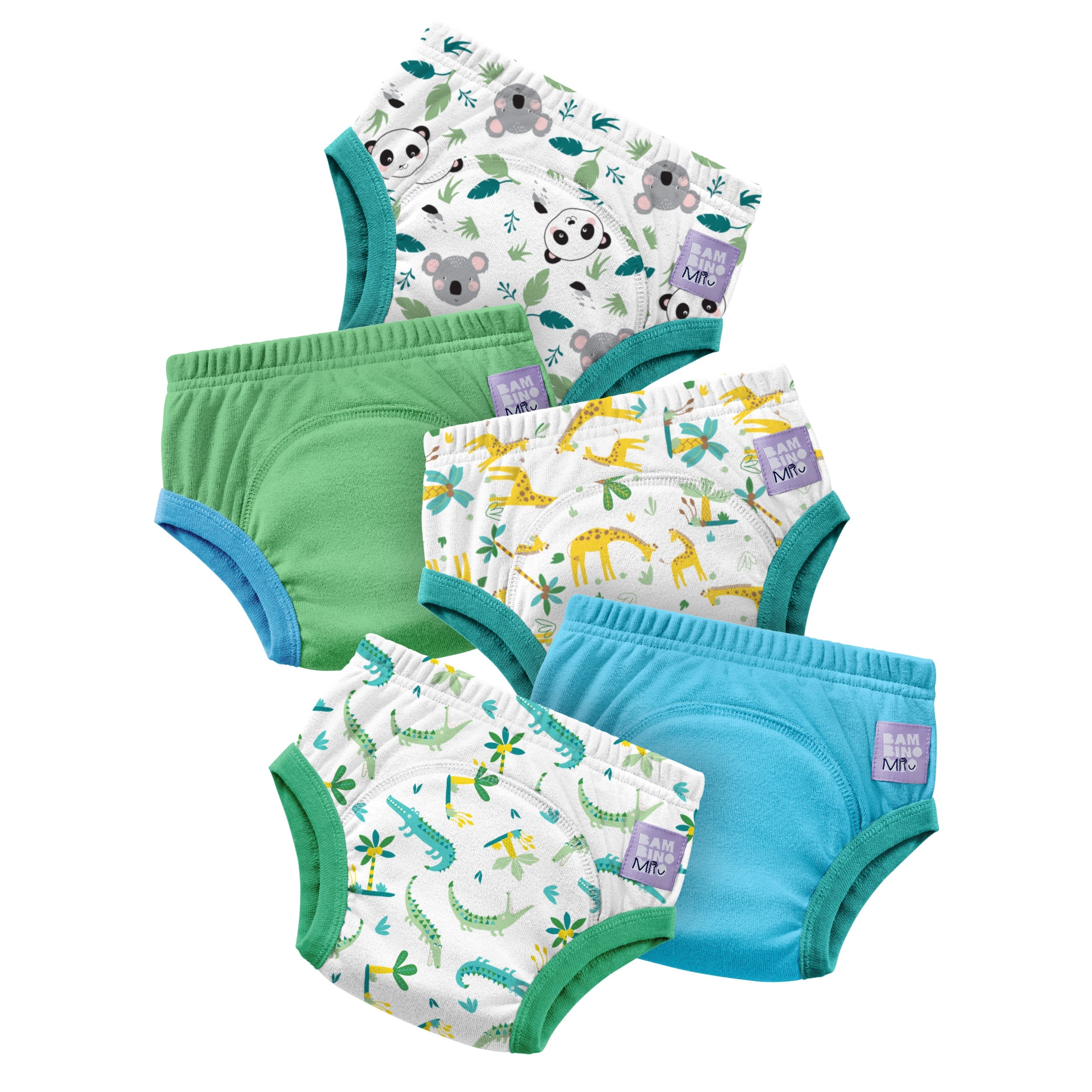 Bambino Mio Reusable Potty Training Pants - 5 Pack - Wild Life - Elite Design