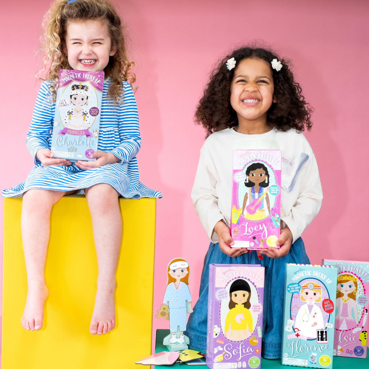 Wooden Magnetic Dress Up Doll - Hospital - Florence