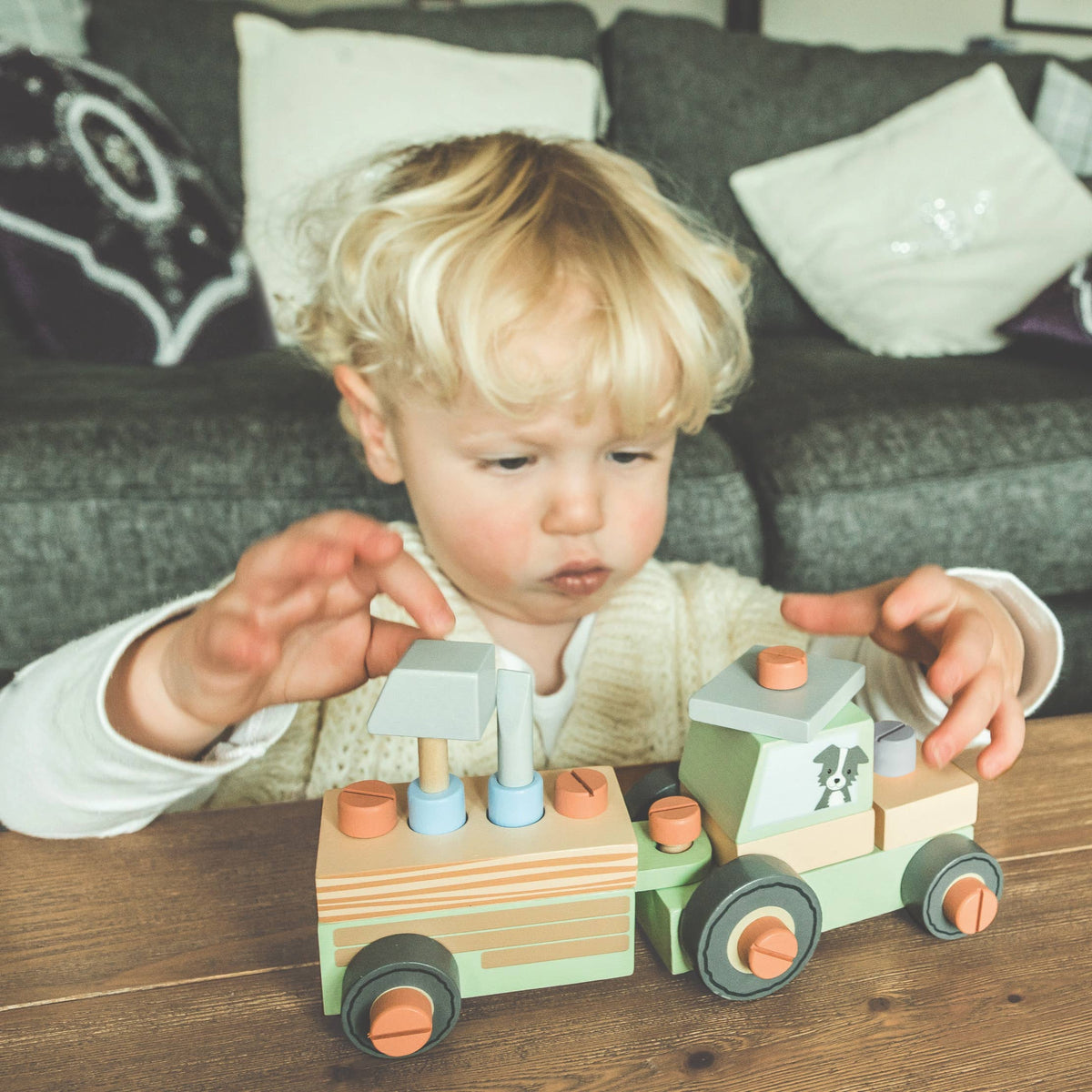 Orange Tree Toys - Buildable Wooden Tractor