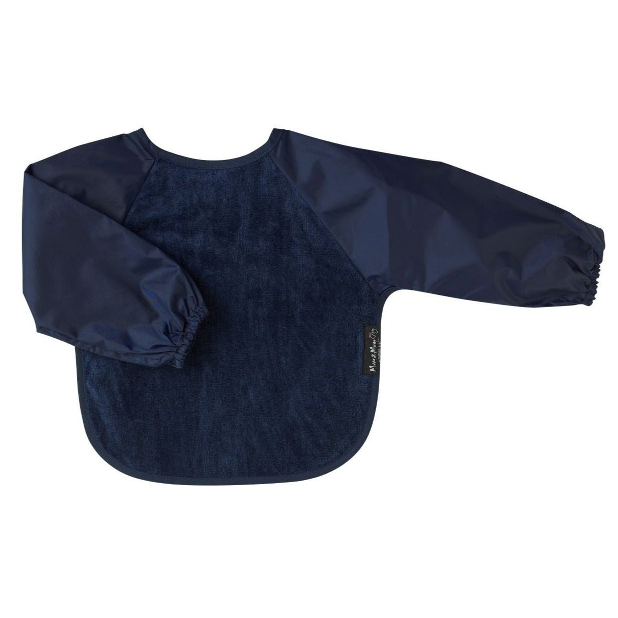 2 PACK - Mum 2 Mum Long Sleeved Wonder Bibs LARGE Sleeved Bib - MUTED TONES - Baby&More