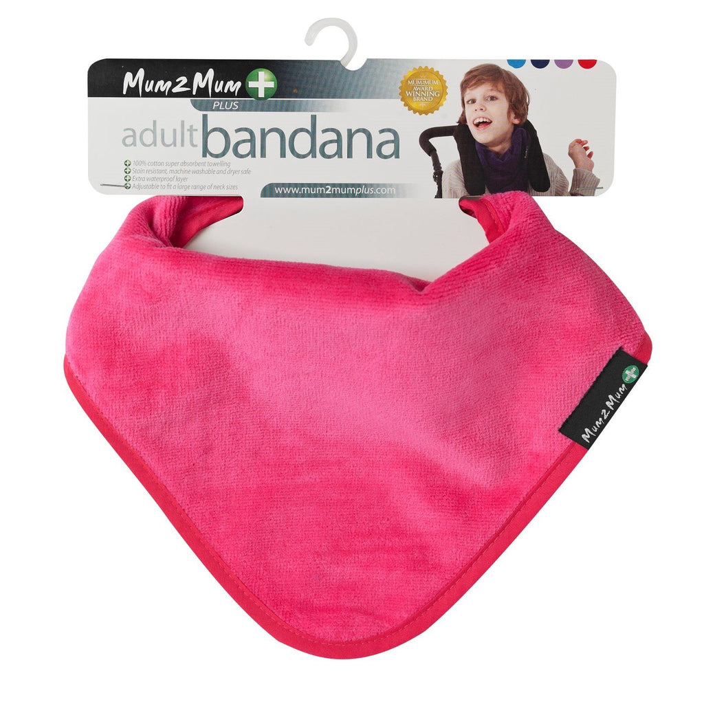 2 PACK - Mum 2 Mum PLUS Adult Disability Dignity Bibs - PINKS - Baby&More