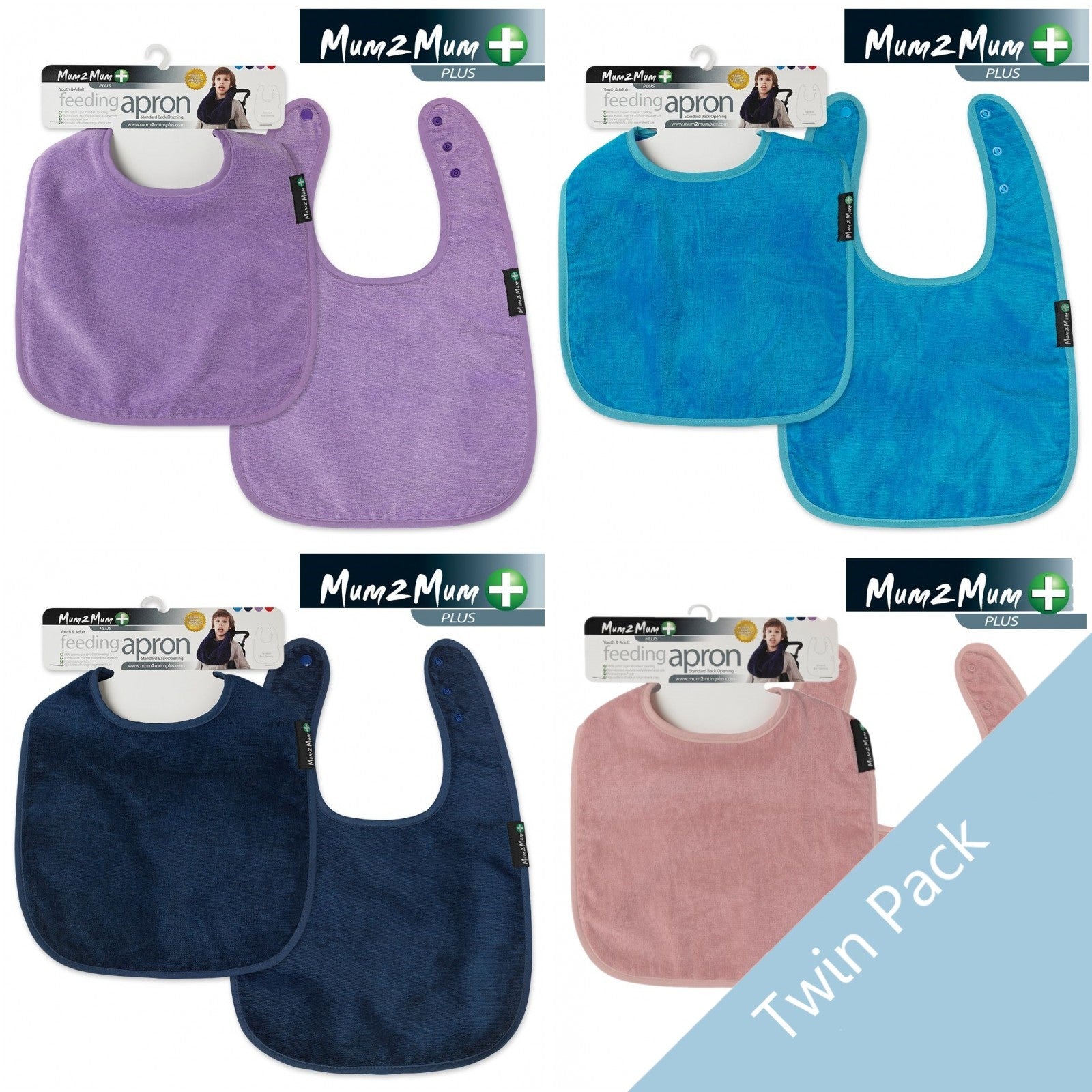 2 PACK - Mum 2 Mum PLUS Clothing Protector for Adults & Youths - 2 THE SAME COLOUR - Baby&More