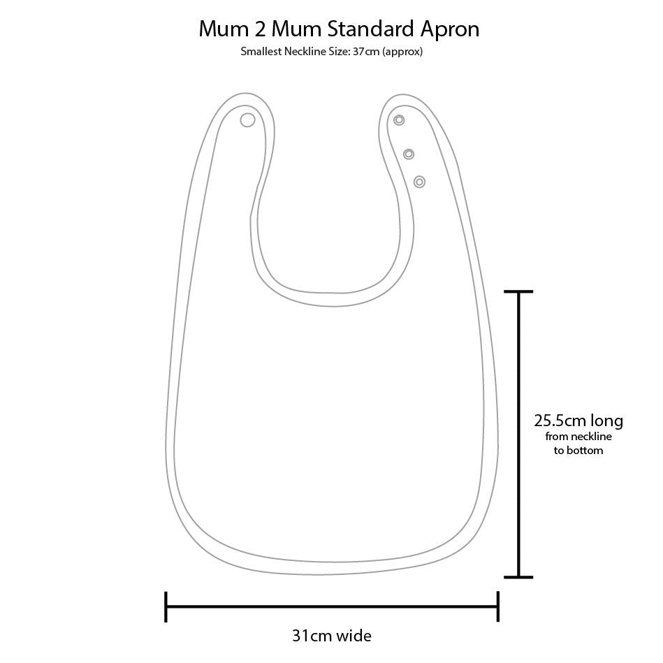 2 PACK - Mum 2 Mum PLUS Clothing Protector - Rust / Mustard - Baby&More
