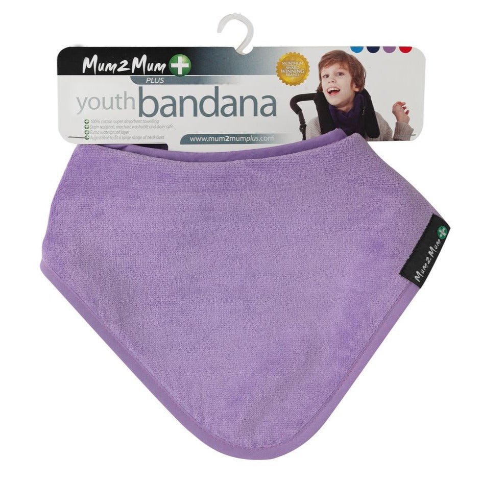 2 PACK - Mum 2 Mum PLUS Youth Bandana - Cerise / Purple - Baby&More