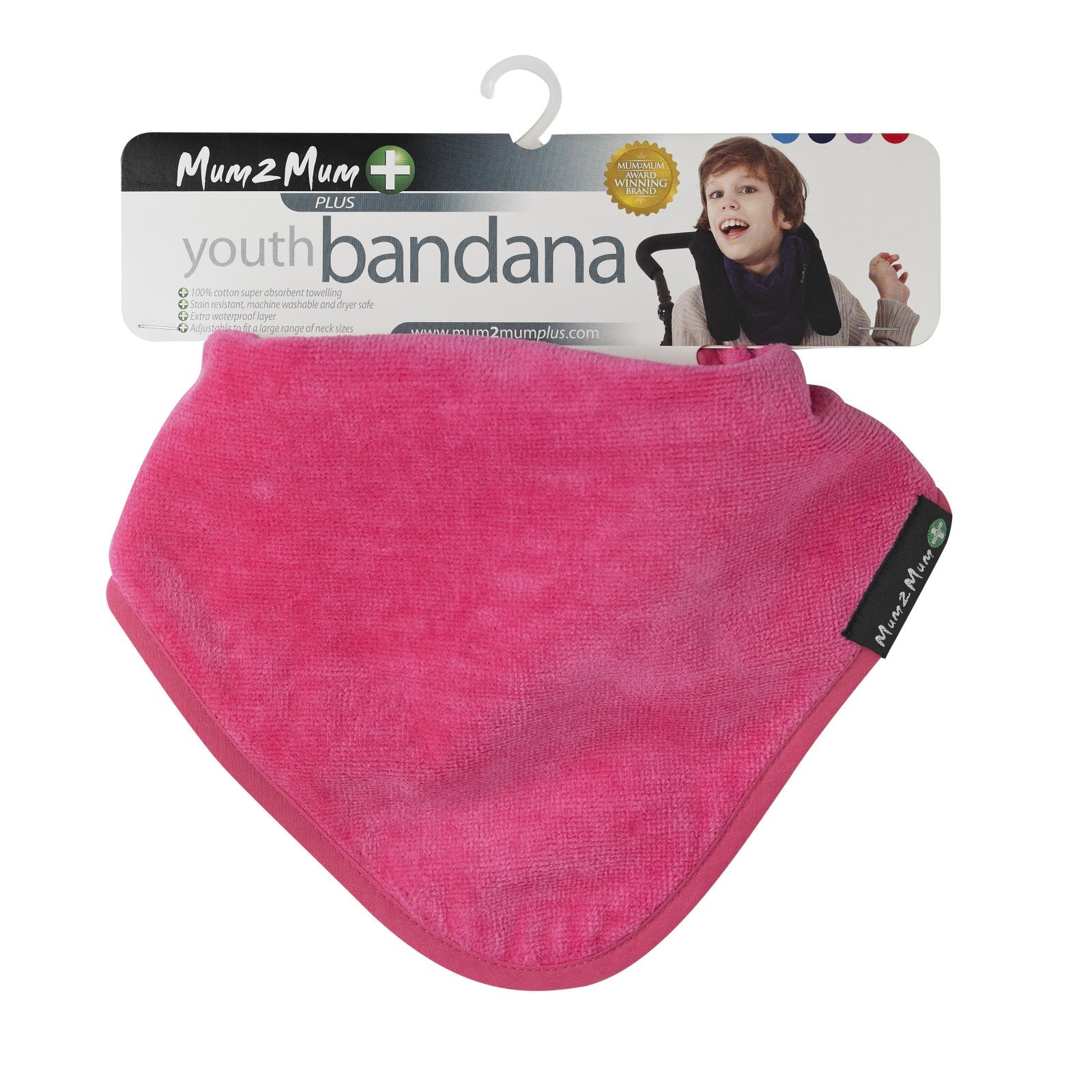 2 PACK - Mum 2 Mum PLUS Youth Bandana - Cerise / Purple - Baby&More