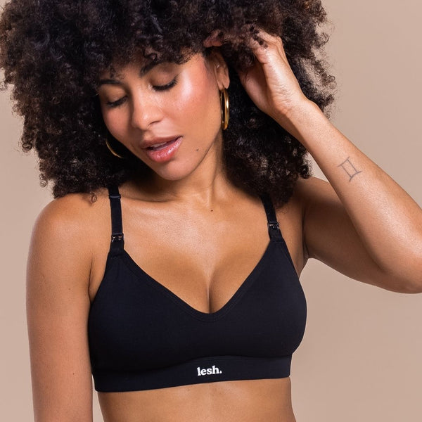 LESH - Anywhere Leakproof Nursing Bra - Black / Pink / Beige