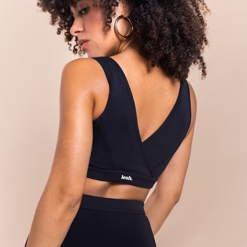 LESH - Clipless Comfort Leakproof Nursing Bra - Black / Pink / Beige