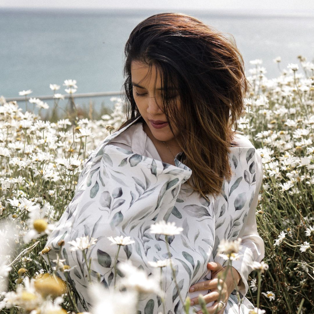 Feeding & Pumping Privacy Cover - Waterleaves