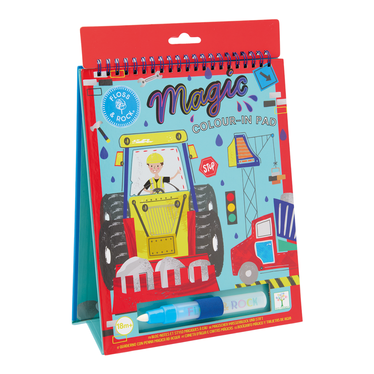 Magic Colour Changing Watercard Easel and Pen - Construction