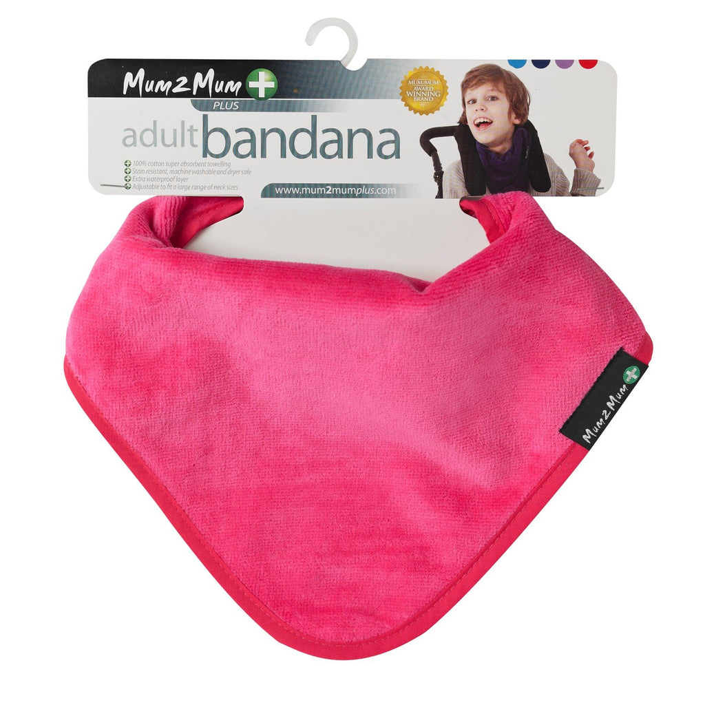 2 PACK - Mum 2 Mum Adult Disability Bandana Bib - ANY COLOURS