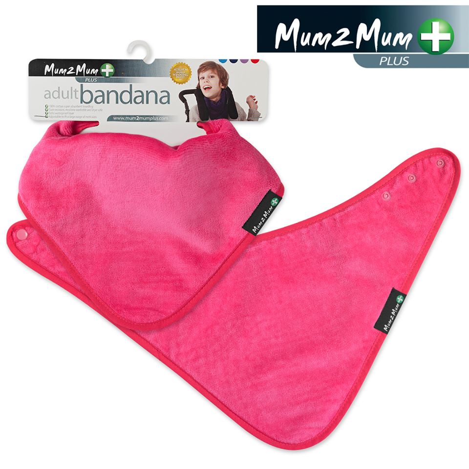 Mum 2 Mum PLUS Adult Disability Bib - Cerise Pink
