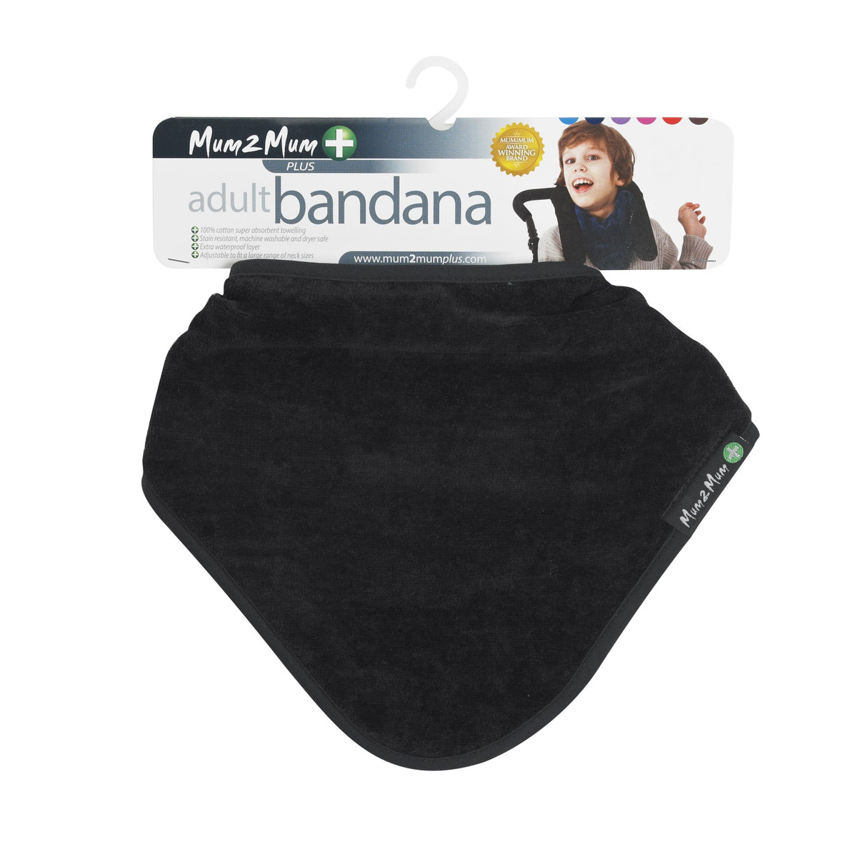 2 PACK - Mum 2 Mum Adult Disability Bandana Bib - ANY COLOURS