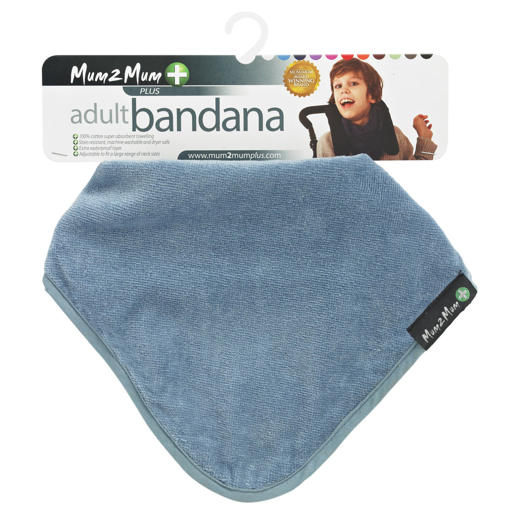 Mum 2 Mum PLUS Adult Disability Bib - Denim Blue
