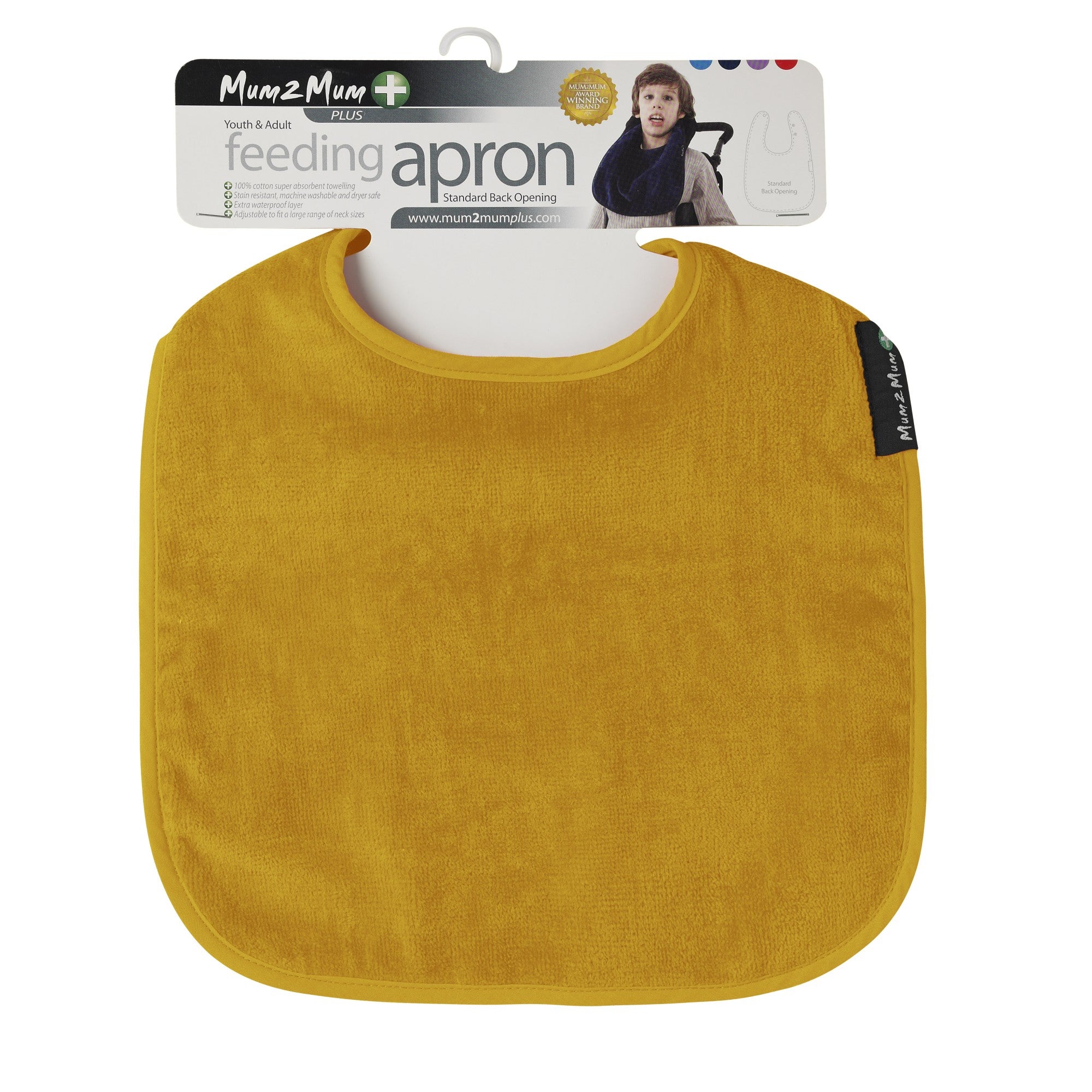 Mum 2 Mum PLUS Clothing Protector For Adults & Youths - Mustard
