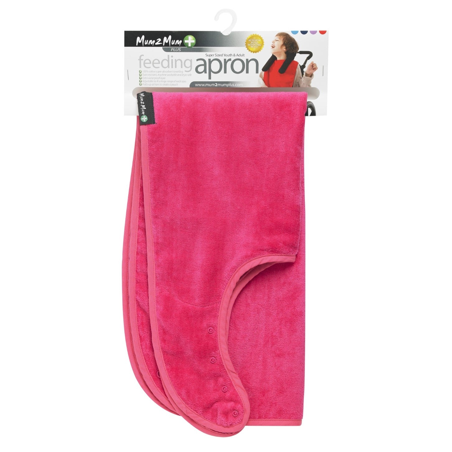 Mum 2 Mum PLUS SuperSized Clothing Protector - Cerise Pink