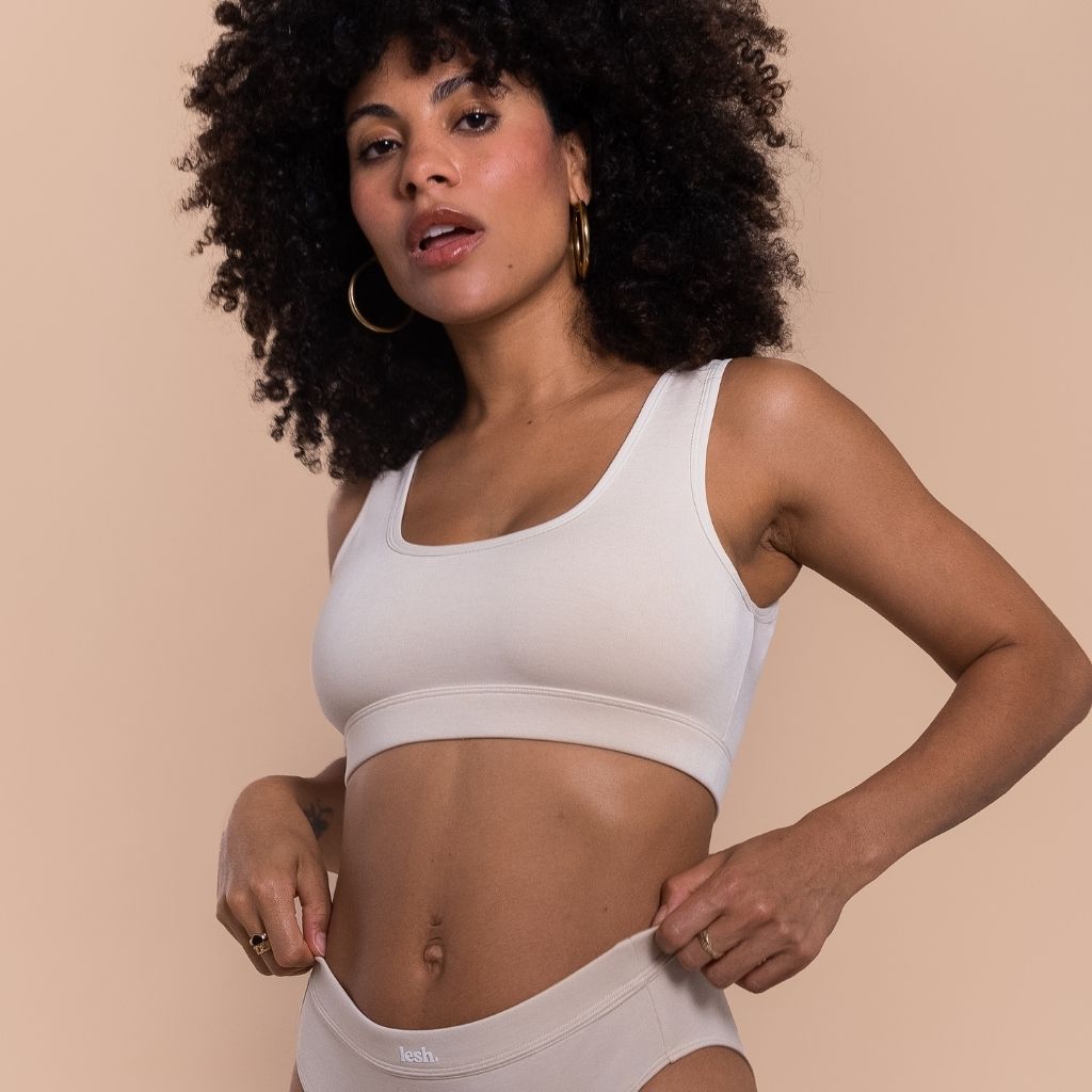 LESH - Clipless Comfort Leakproof Nursing Bra - Black / Pink / Beige