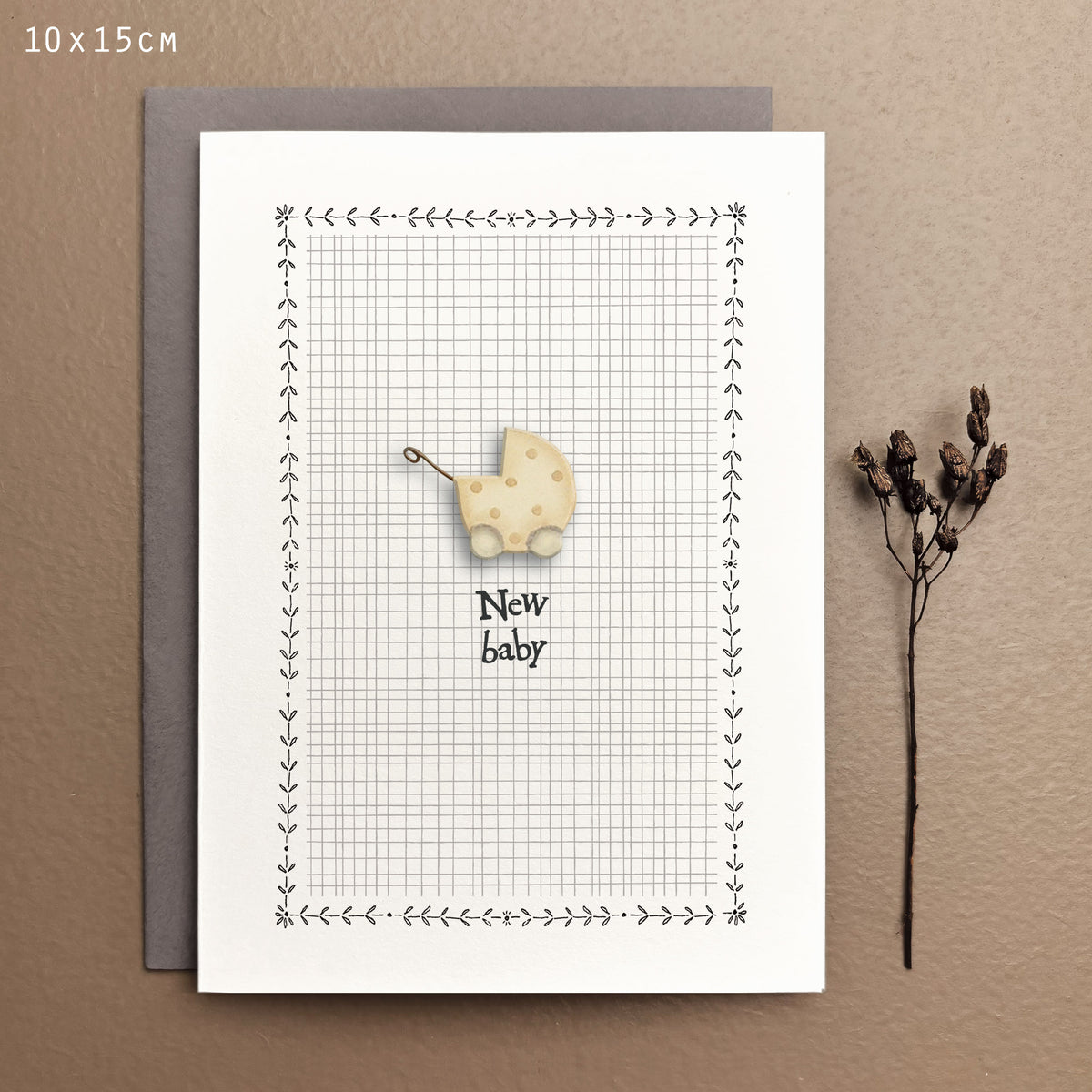 New Baby Gift Set with Soft Toy & Card - Rainbow